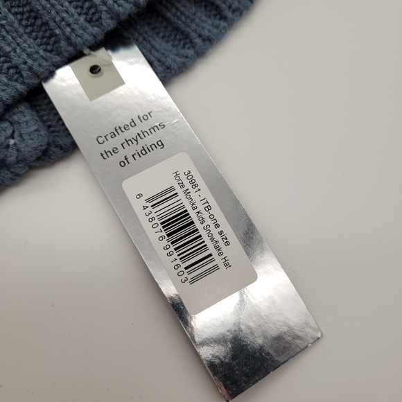 HORZE | Monika kids snowflake hat pompom beanie toque - Picture 6 of 9